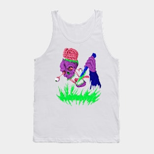 Crazy Insane Skull Tank Top